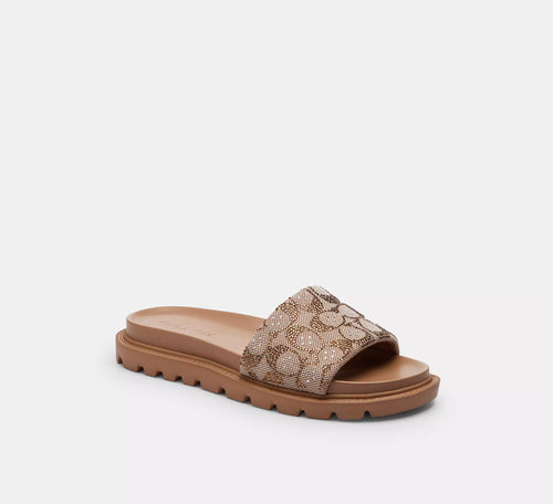 Brynn Shoes In Crystal Signature Jacquard