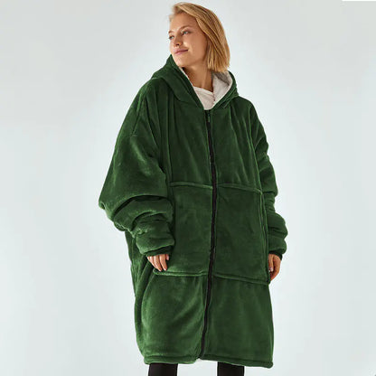 Blanket with Hooded Robe for Comfort