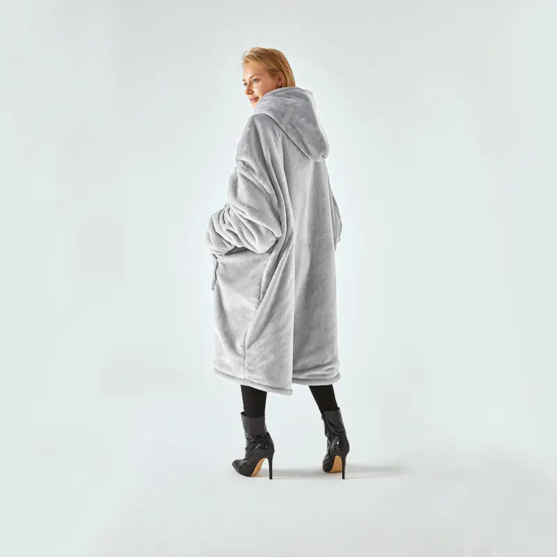 Blanket with Hooded Robe for Comfort